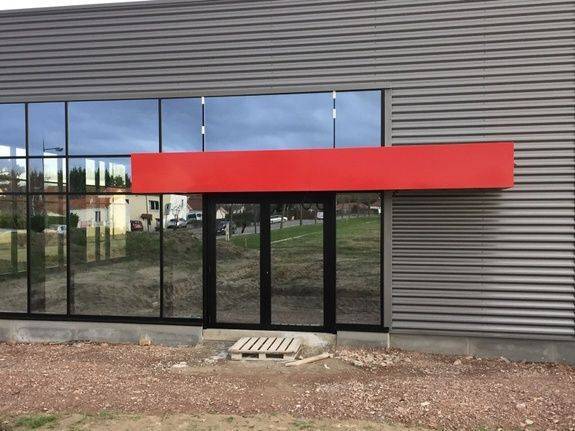 devanture en travaux