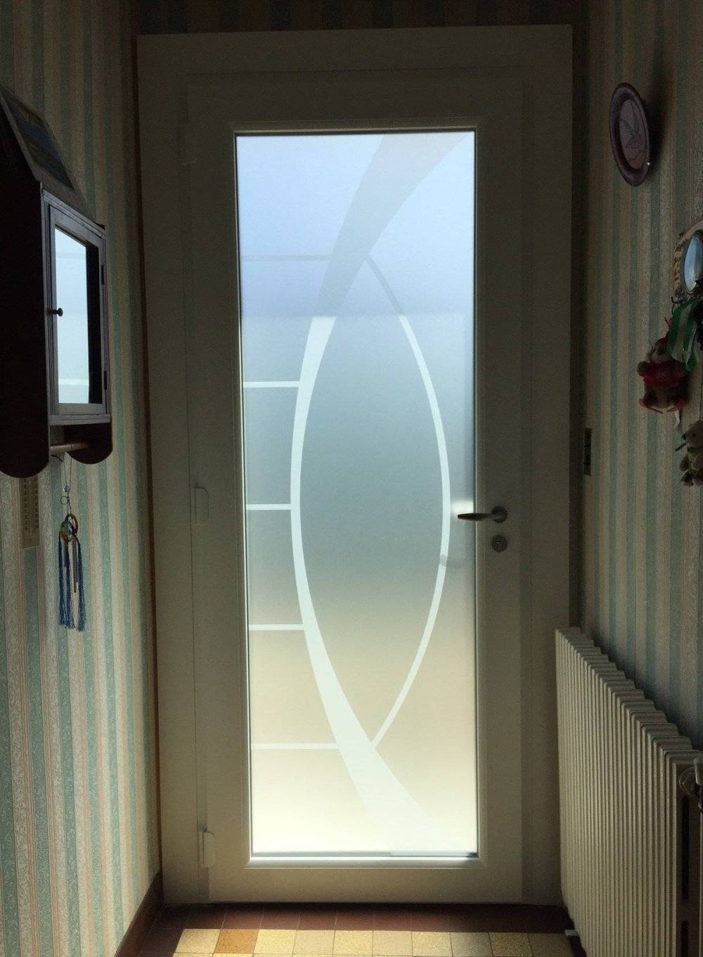 porte pvc avec motif