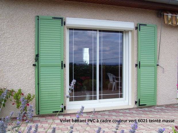 volets pvc verts