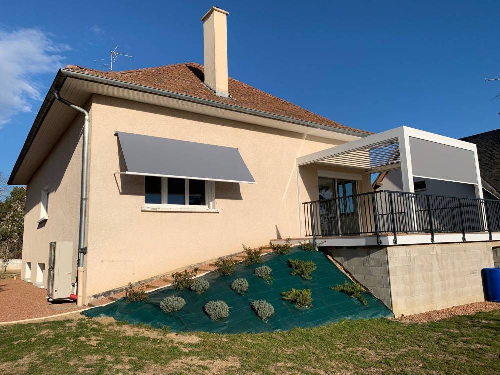 pergola maison et jardin