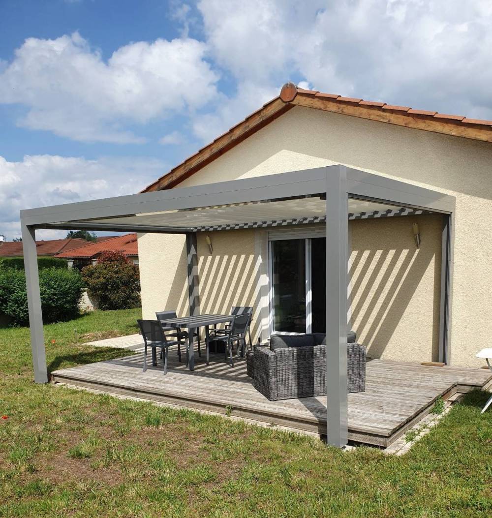 salon de jardin avec pergola
